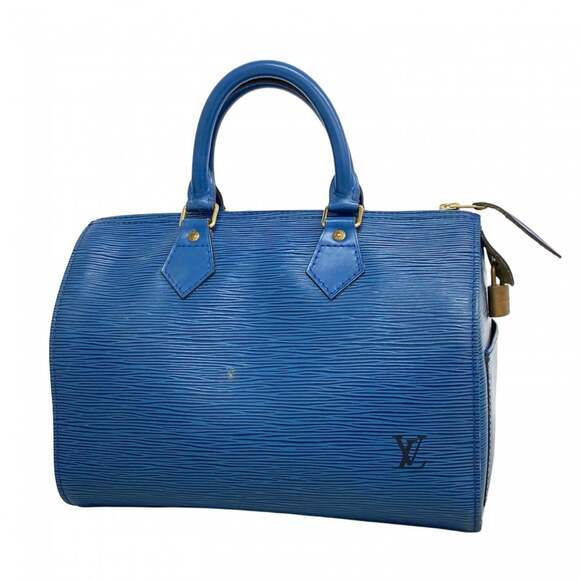 LOUIS VUITTON Handbags - Louis Vuitton Epi Speedy 25 Handbag M43015 Toledo Blue Women's